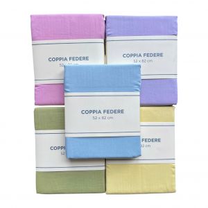 Stock coppia federe colori assortiti