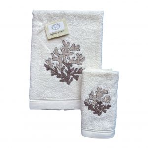 Stock set asciugamano spugna 1+1